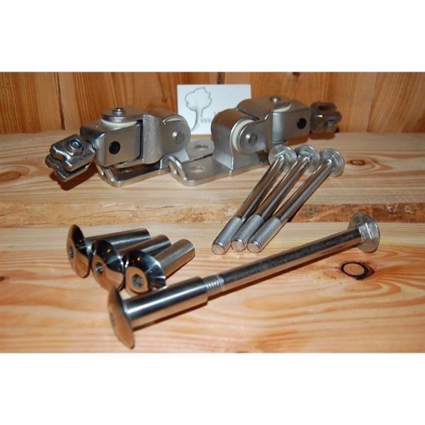 Oph�ng til gynges�de. Proff. Overligger 18-21 cm. 2 s�t komplet.